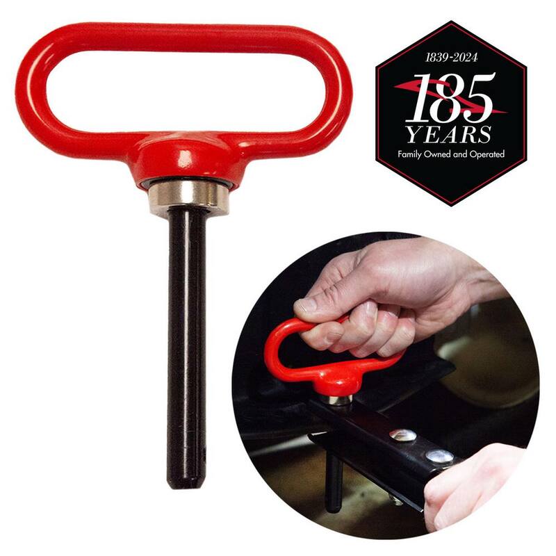 Brinly-Hardy 1/2 in. Dia Extra-Strong Quick Connect Magnetic Hitch Pin for Tow-Behind Tractor and Riding Lawnmower Attachments - MHPK-12BH