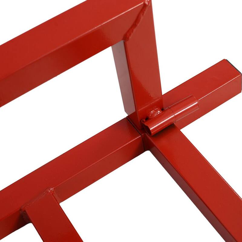 Tatayosi 800 lbs. Capacity Red Lawn Mower Lift for Riding Tractors, 45° Tilt Adjustable Lawn Tractor Lifter - P-DJ-66976