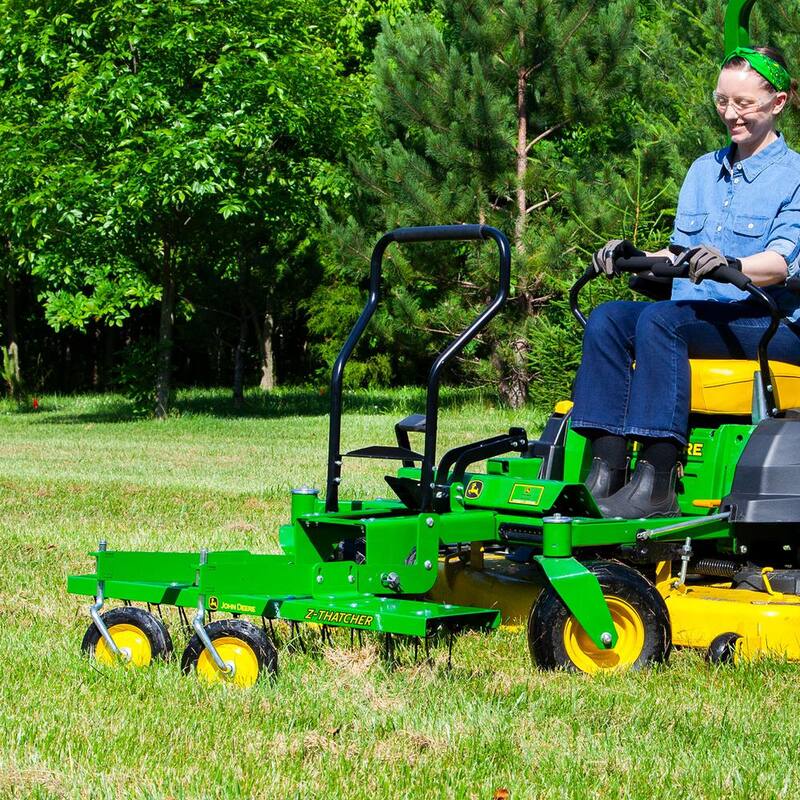 John Deere 48 in. Front-Mount Z-THATCHER Dethatcher for John Deere Z500 Series Zero-Turn Mowers - LP83252