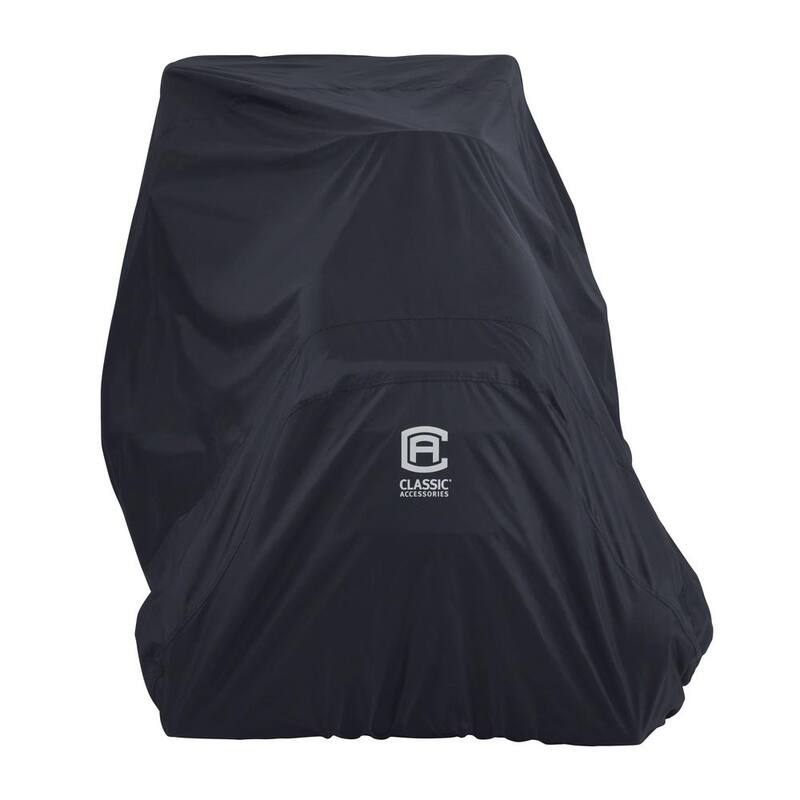 Classic Accessories X-Large Lawn Tractor with Installed Bagger Storage Cover - 52-221-050401-RT