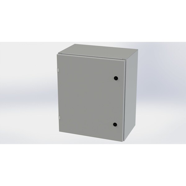 Saginaw Control & Engineering Carbon Steel Electrical Enclosures, 24 in H, 12 in D, 20 in W, NEMA 3R, 4, 12, 13, Hinged - SCE-24EL2012LP