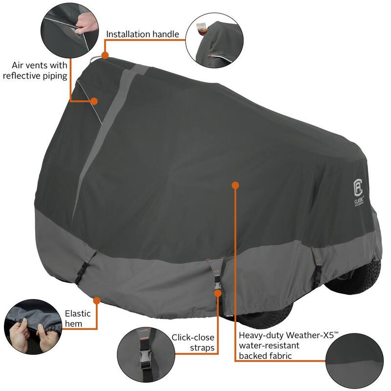 Classic Accessories Heavy-Duty Riding Lawn Tractor Cover - 52-149-380401-00