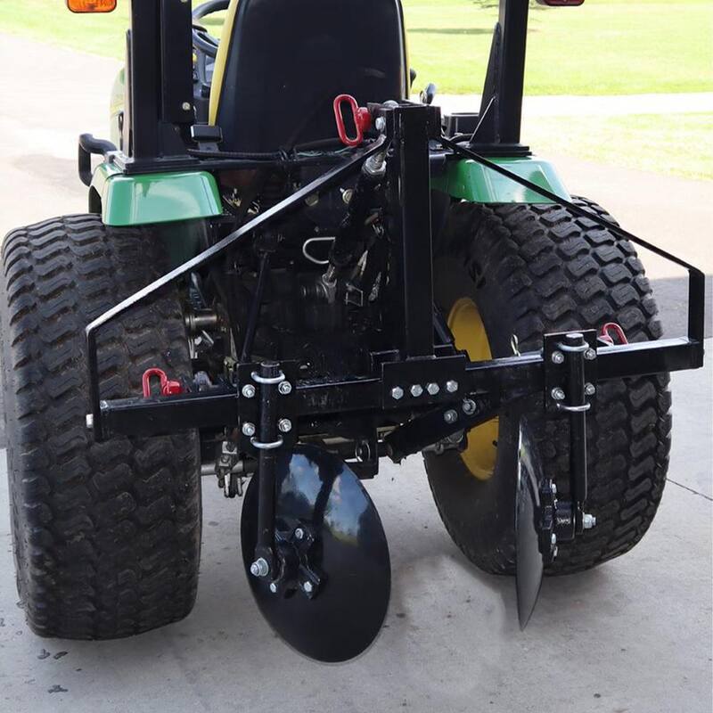 Field Tuff 43 in. Disc Cultivator Garden Bedder and Hiller For 3 Point Tractor - FTF-214GB
