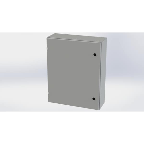 Saginaw Control & Engineering Carbon Steel Electrical Enclosures, 30 in H, 8 in D, 24 in W, NEMA 3R, 4, 12, 13, Hinged - SCE-30EL2408LP