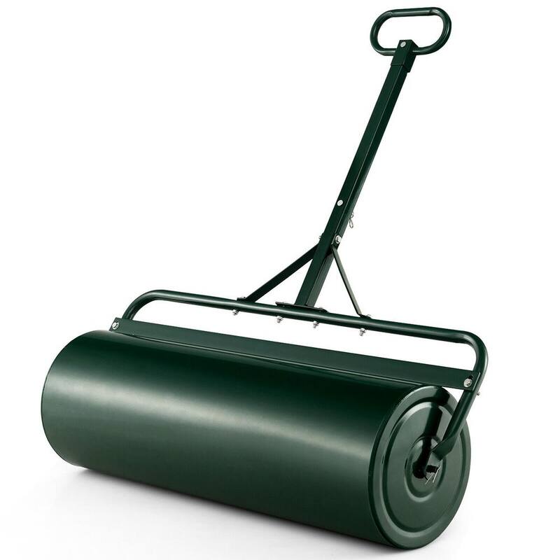 ANGELES HOME 39 in. W Push/Tow Lawn Roller, Green - 40GT8CK9GN
