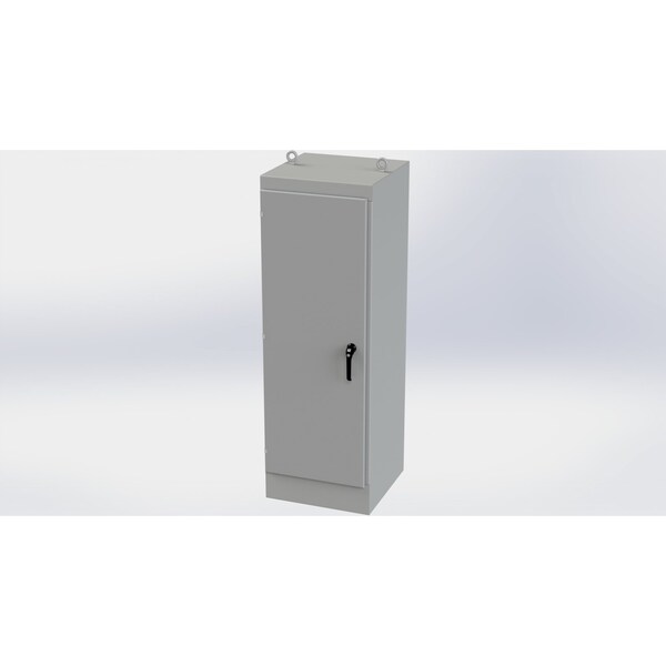 Saginaw Control & Engineering Carbon Steel Electrical Enclosures, 72 in H, 24 in D, 24 in W, NEMA 3R, 12, 13, Hinged - SCE-72EL2424FS