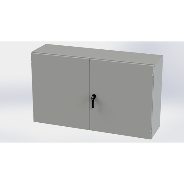 Saginaw Control & Engineering Carbon Steel Electrical Enclosures, 36 in H, 16 in D, 60 in W, NEMA 3R, 12, 13 - SCE-366016WFLP