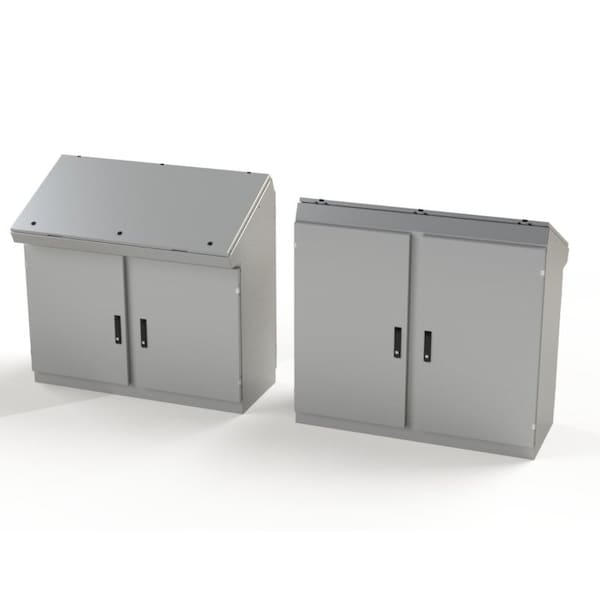 Saginaw Control & Engineering Carbon Steel Electrical Enclosures, 46-1/4 in H, 18-1/2 in D, 49-1/4 in W, NEMA 3R, 4, 12, 13 - SCE-464919DCC