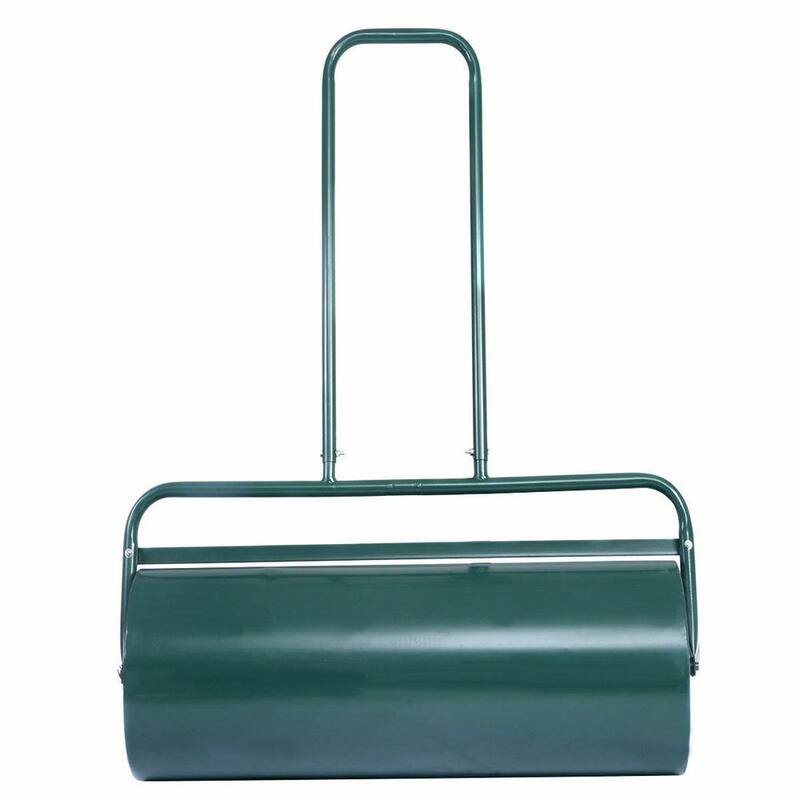ANGELES HOME 24 in. x 13 in. Tow Lawn Roller Water Filled Metal Push Roller - CK29-GT70