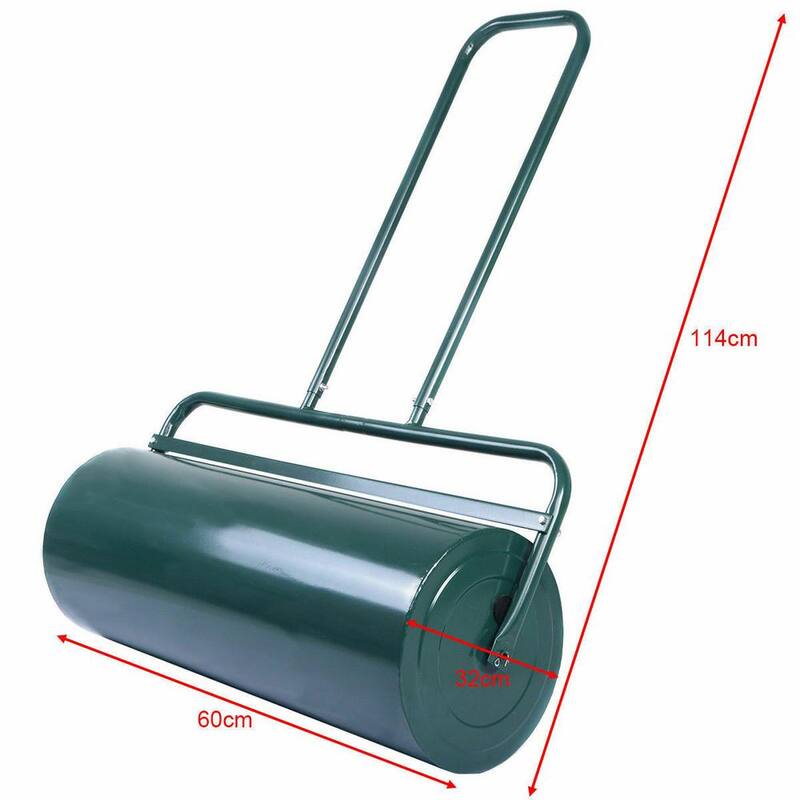 ANGELES HOME 24 in. x 13 in. Tow Lawn Roller Water Filled Metal Push Roller - CK29-GT70