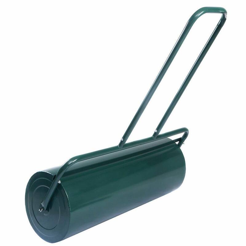ANGELES HOME 24 in. x 13 in. Tow Lawn Roller Water Filled Metal Push Roller - CK29-GT70