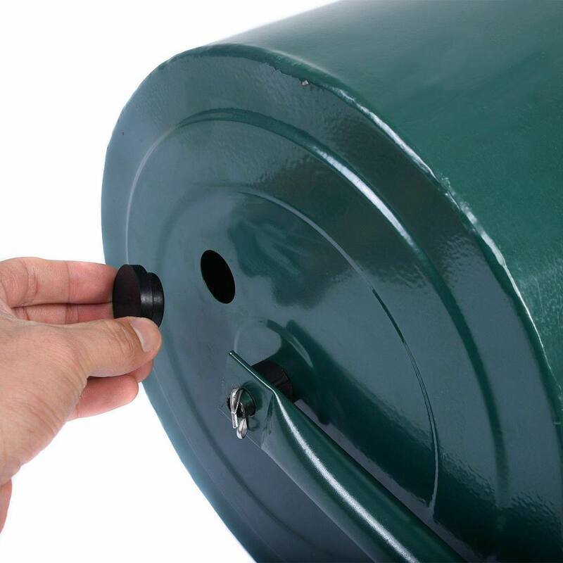 ANGELES HOME 24 in. x 13 in. Tow Lawn Roller Water Filled Metal Push Roller - CK29-GT70