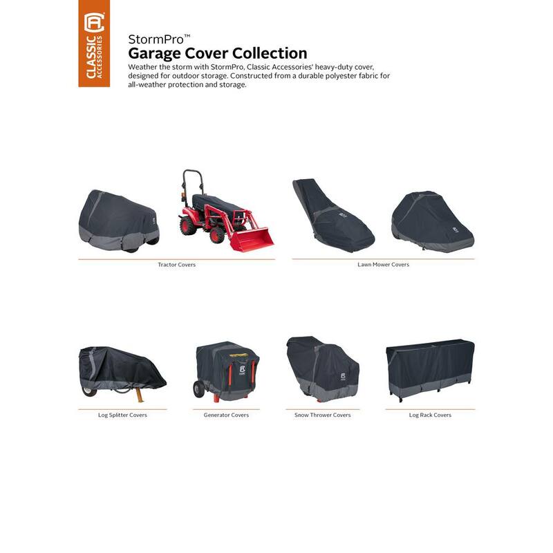 Classic Accessories StormPro RainProof 79 in. L x 46 in. W x 55 in. H Heavy-Duty Zero Turn Mower Cover - 52-232-041001-EC