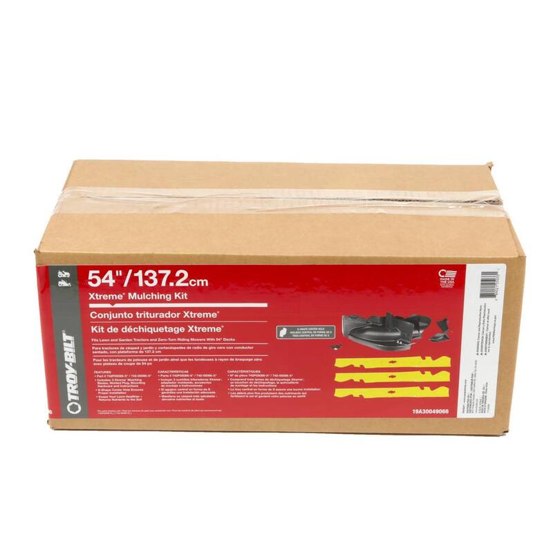 Troy-Bilt Original Equipment Xtreme 54 in. Mulch Kit for Zero Turn Lawn Mowers with Fabricated Decks (2022 and After) - 19A30051066