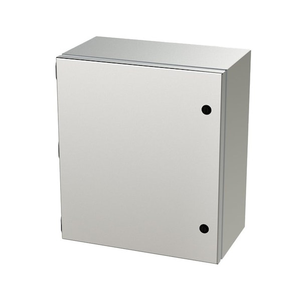 Saginaw Control & Engineering 304 Stainless Steel Electrical Enclosures, 16 in H, 8 in D, 14 in W, NEMA 3R, 4, 4X, 12, 13, Hinged - SCE-16148ELJSS