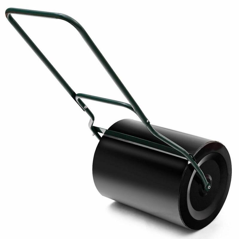 ANGELES HOME 20 in. W x 50 in. L Water and Sand Filled Steel Lawn Roller - M35-8TL411