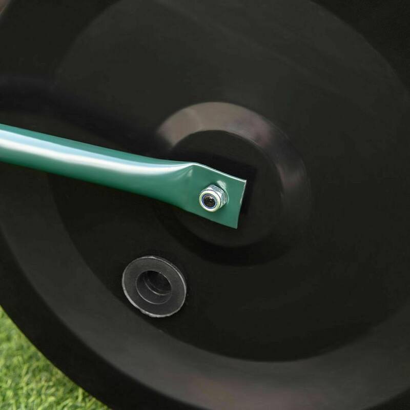 ANGELES HOME 20 in. W x 50 in. L Water and Sand Filled Steel Lawn Roller - M35-8TL411