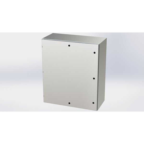 Saginaw Control & Engineering 304 Stainless Steel Electrical Enclosures, 42 in H, 16 in D, 36 in W, NEMA 3R, 4, 4X, 12, 13 - SCE-42EL3616SSLP
