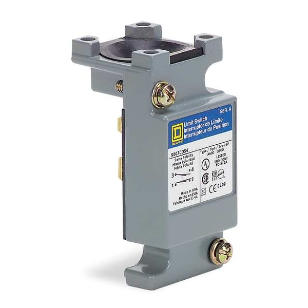 Telemecanique Sensors 2NC/2NO Cuerpo de interruptor de límite Nema 1, 2, 4, 6, 6P, 12, 13 - 9007CO68