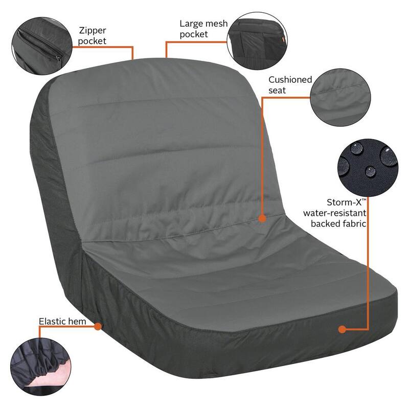 Classic Accessories Deluxe Large Lawn Tractor Seat Cover - 52-152-043201-RT