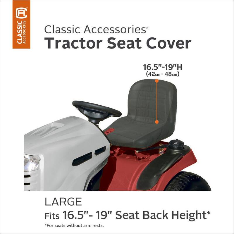 Classic Accessories Deluxe Large Lawn Tractor Seat Cover - 52-152-043201-RT