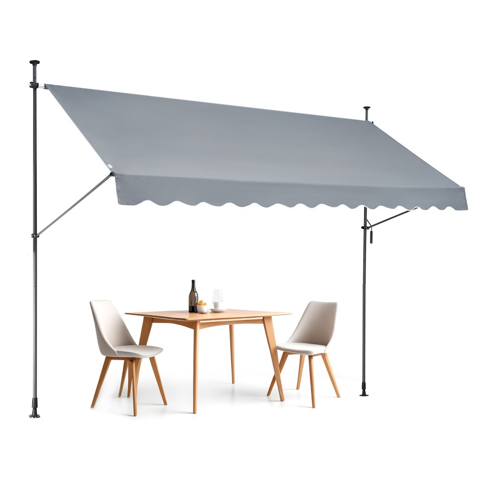 VEVOR 138x47" Patio Awning Retractable Awning Sunshade Shelter with Crank Handle - SSSZYPHSLZS1MAKGBV0