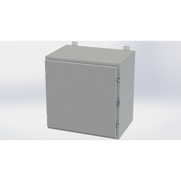 Saginaw Control & Engineering Carbon Steel Electrical Enclosures, 24 in H, 16 in D, 24 in W, NEMA 4, Hinged - SCE-24H2416LP