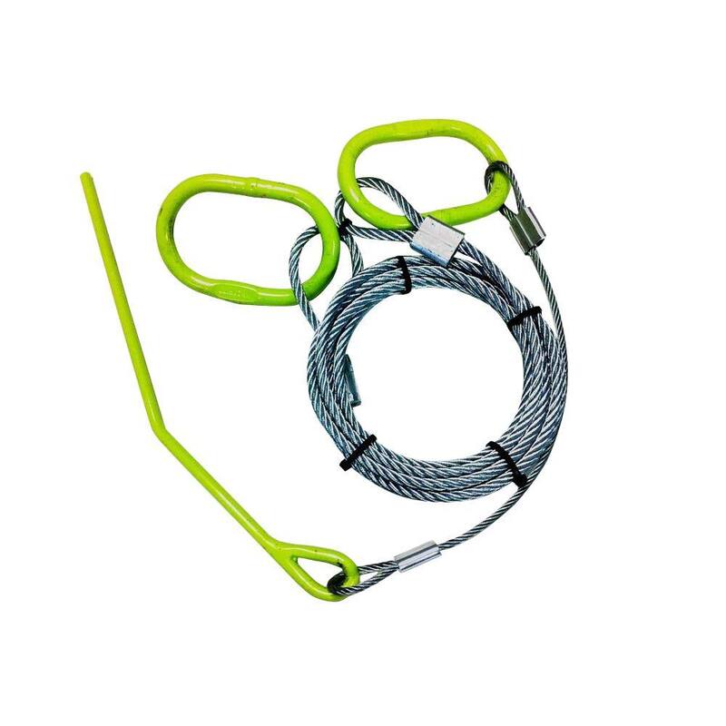 Timber Tuff 15 ft. Log Choker Cable with Tow Rings for ATVs and UTVs and Lawn Tractors - TMW-48