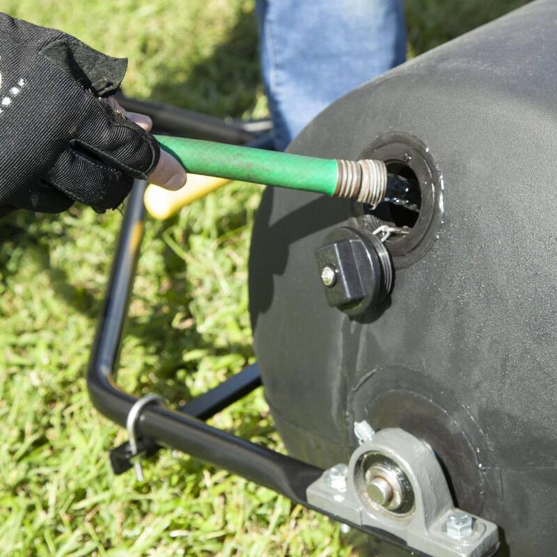 SPYKER 300 lbs. Push/Tow Commercial Lawn Roller with No-Tools Convertible Handle - R28-1824