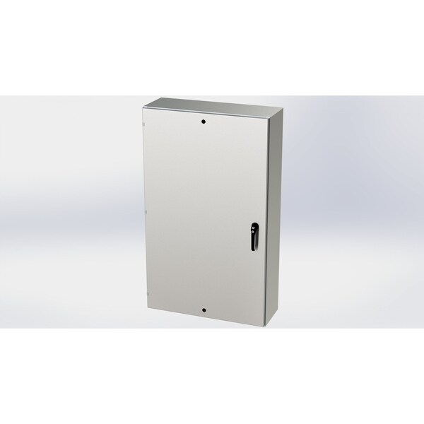 Saginaw Control & Engineering 316 Stainless Steel Electrical Enclosures, 60 in H, 12 in D, 36 in W, NEMA 3R, 4, 4X, 12, 13 - SCE-60EL3612SS6LPPL