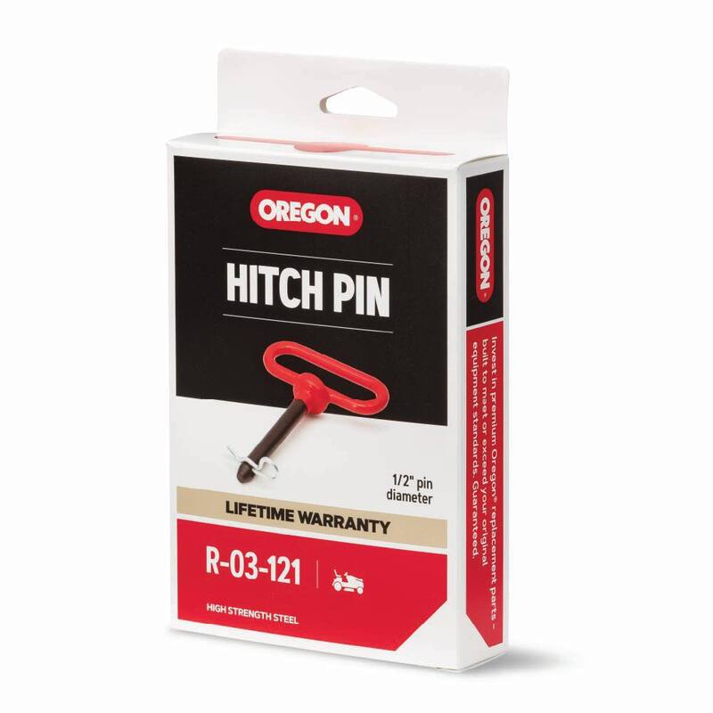 Oregon 1/2 in. x 3.625 in. Replacement Hitch Pin For Riding Lawn Mowers, Universal Fit (R-03-121) - R-03-121