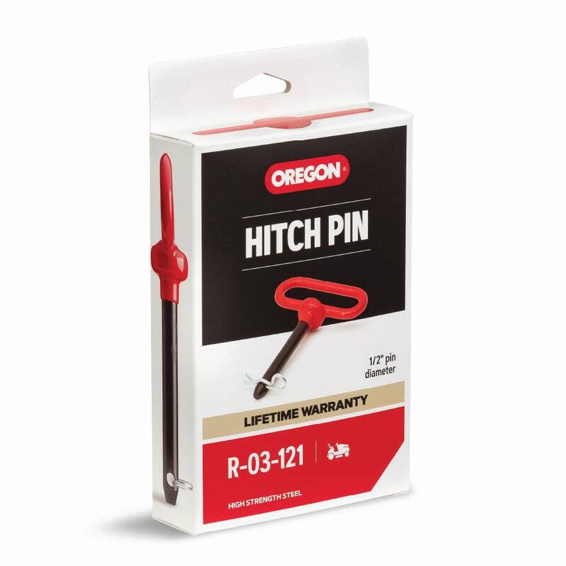 Oregon 1/2 in. x 3.625 in. Replacement Hitch Pin For Riding Lawn Mowers, Universal Fit (R-03-121) - R-03-121