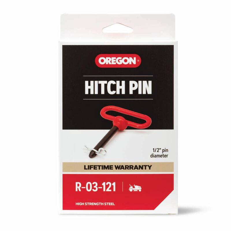 Oregon 1/2 in. x 3.625 in. Replacement Hitch Pin For Riding Lawn Mowers, Universal Fit (R-03-121) - R-03-121