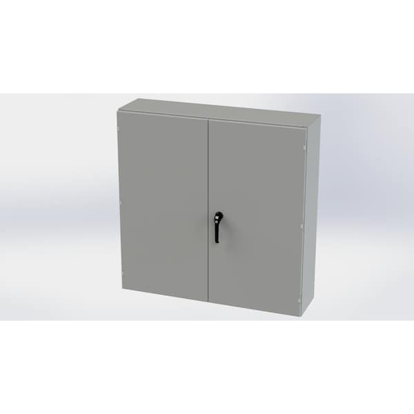 Saginaw Control & Engineering Carbon Steel Electrical Enclosures, 48 in H, 12 in D, 48 in W, NEMA 3R, 12, 13 - SCE-484812WFLP