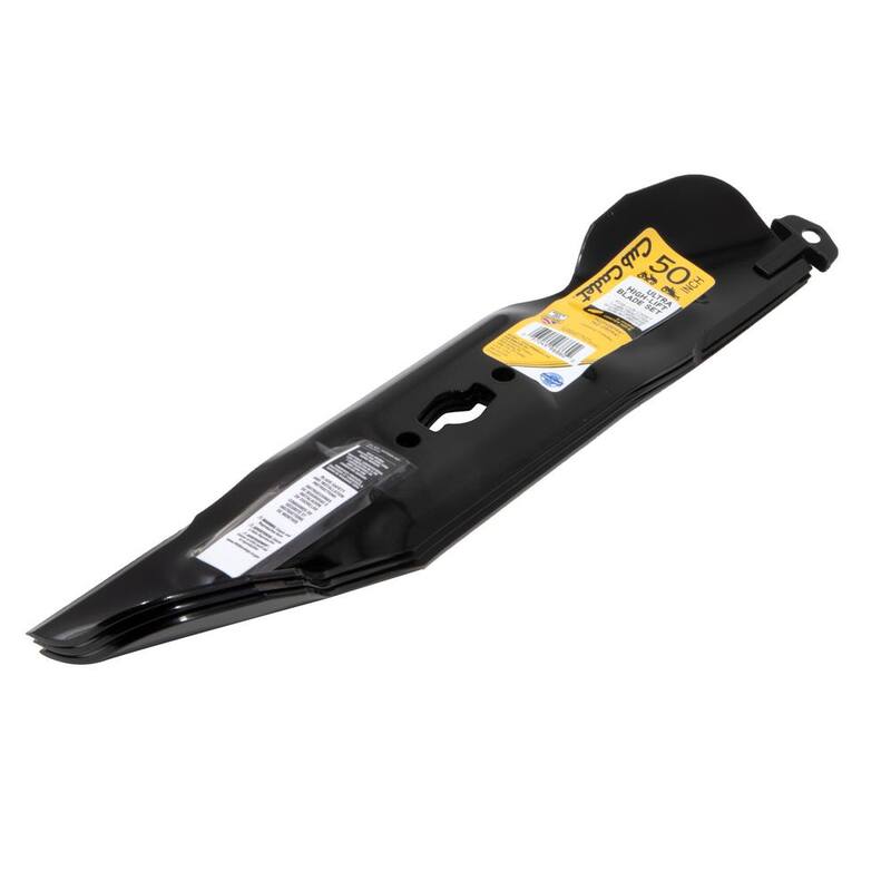 Cub Cadet Original Equipment High Lift Blade Set for Select 50 in. Riding Lawn Mowers with S-Shape Center OE# 742-05094, 742P05094 - 490-110-C193
