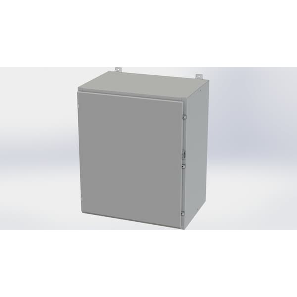 Saginaw Control & Engineering Carbon Steel Electrical Enclosures, 36 in H, 20 in D, 30 in W, NEMA 4, Hinged - SCE-36H3020LP