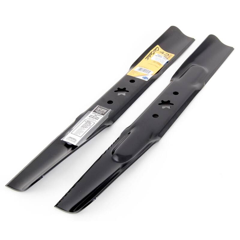 Cub Cadet Original Equipment High Lift Blade Set for Select 42 in. Riding Lawn Mowers with 6-Point Star OE# 942-04308, 942-04312 - 490-110-C108