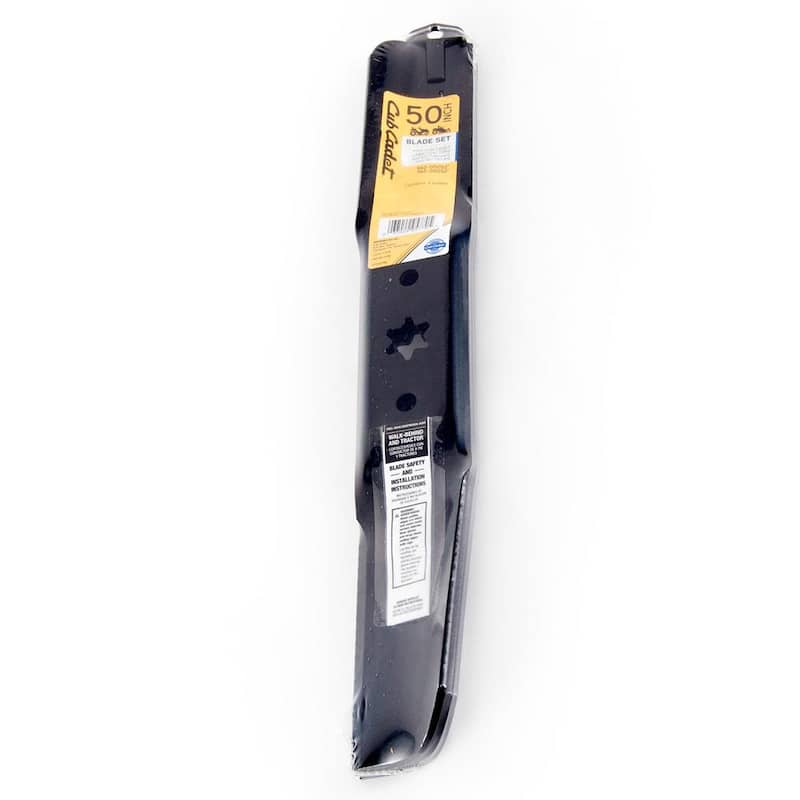 Cub Cadet Original Equipment High Lift Blade Set for Select 50 in. Riding Lawn Mowers with 6-Point Star OE# 942-05052, 742-05052 - 490-110-C155