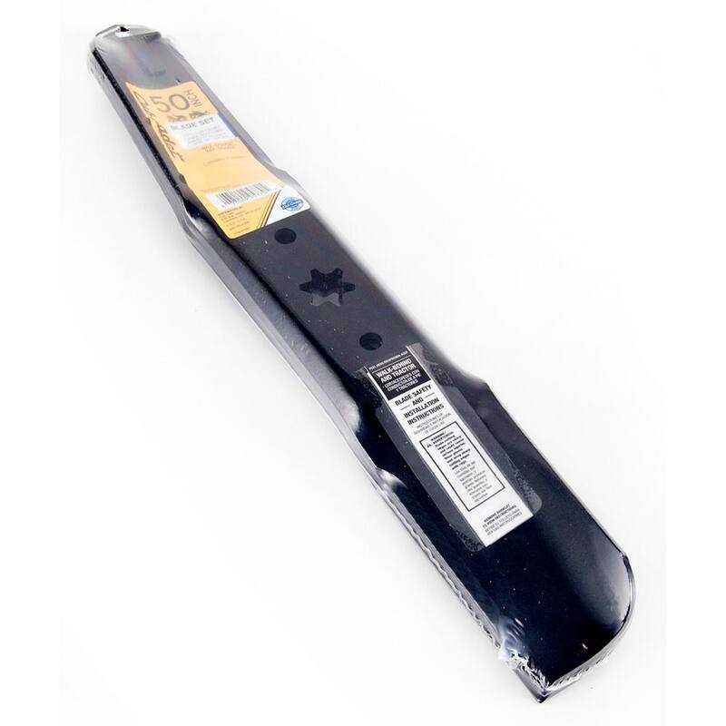Cub Cadet Original Equipment High Lift Blade Set for Select 50 in. Riding Lawn Mowers with 6-Point Star OE# 942-05052, 742-05052 - 490-110-C155