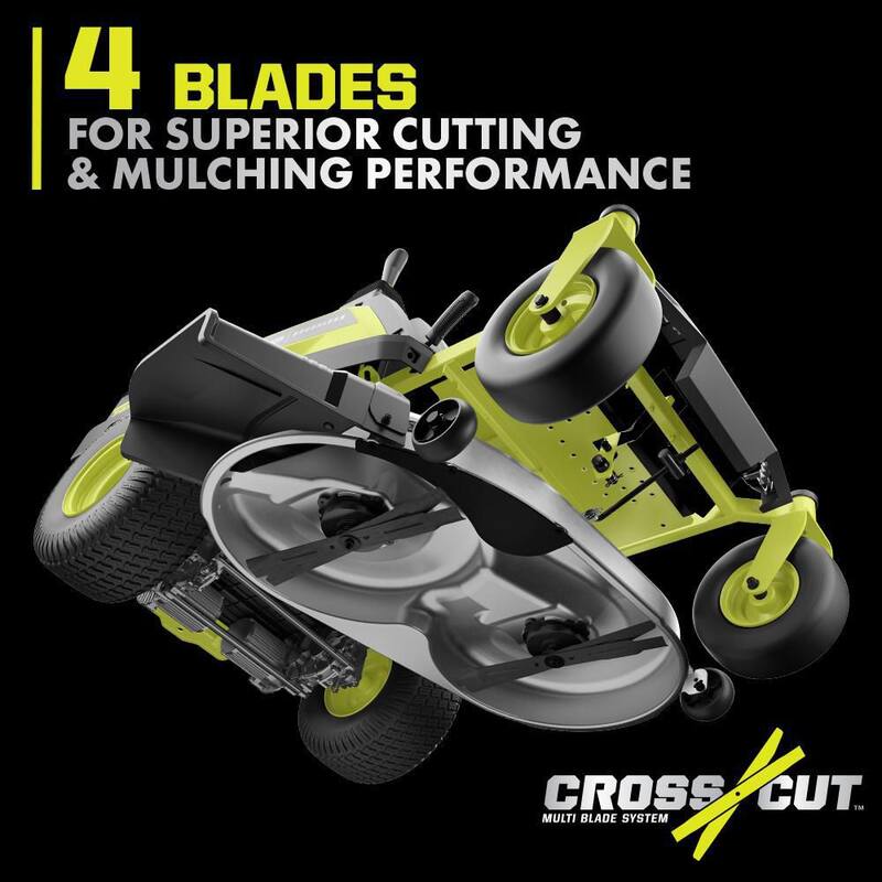 RYOBI Cross Cut Blades for 42 in. Zero Turn Mower - ACRM030