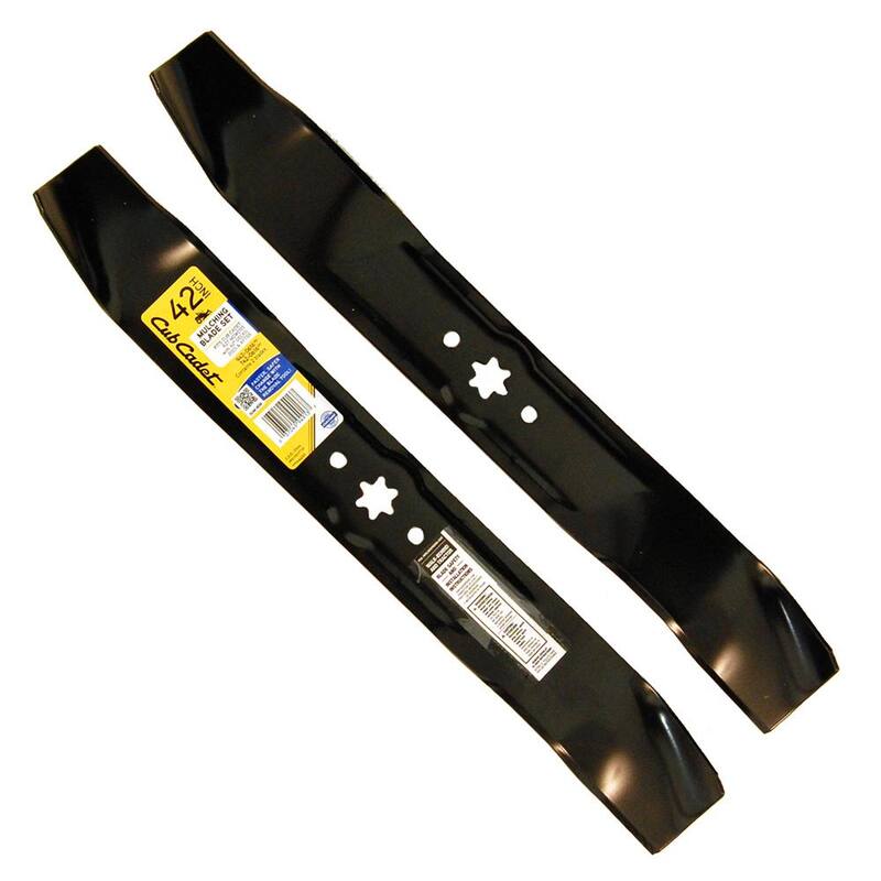 Cub Cadet Original Equipment 3-in-1 Blade Set for Select 42 in. Riding Lawn Mowers with 6-Point Star OE# 942-0616, 942-0616A - 490-110-C122