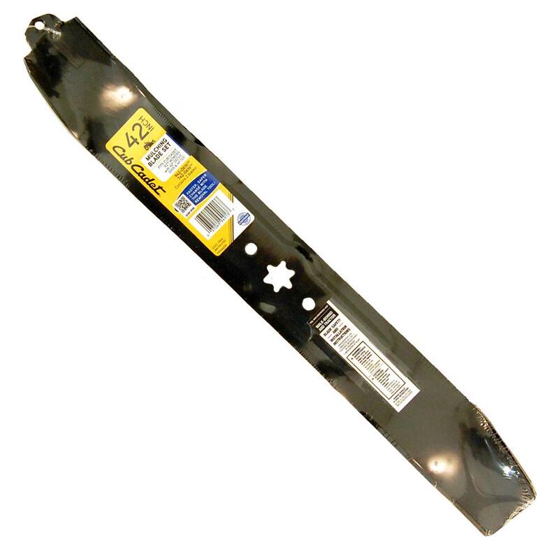 Cub Cadet Original Equipment 3-in-1 Blade Set for Select 42 in. Riding Lawn Mowers with 6-Point Star OE# 942-0616, 942-0616A - 490-110-C122