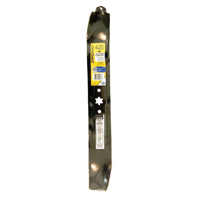 Cub Cadet Original Equipment 3-in-1 Blade Set for Select 42 in. Riding Lawn Mowers with 6-Point Star OE# 942-0616, 942-0616A - 490-110-C122