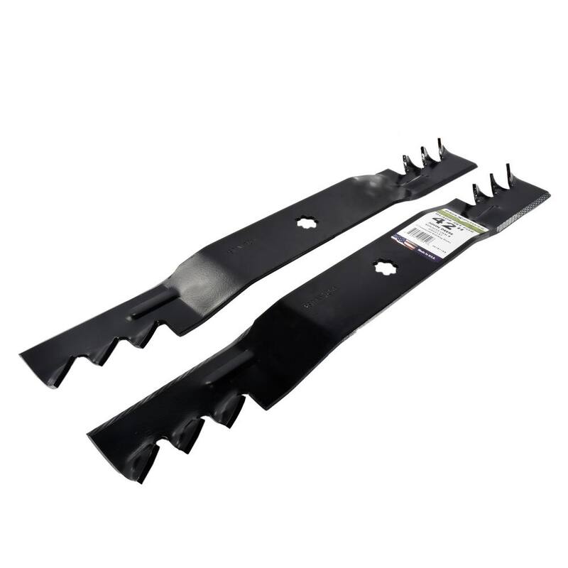 MaxPower 2 Blade Commercial Mulching Set for Many 42 in. John Deere Mowers Replaces OEM #'s AM137328, AM141033, GX22151, GY20850 - 561811XB