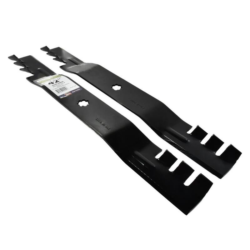 MaxPower 2 Blade Commercial Mulching Set for Many 42 in. John Deere Mowers Replaces OEM #'s AM137328, AM141033, GX22151, GY20850 - 561811XB