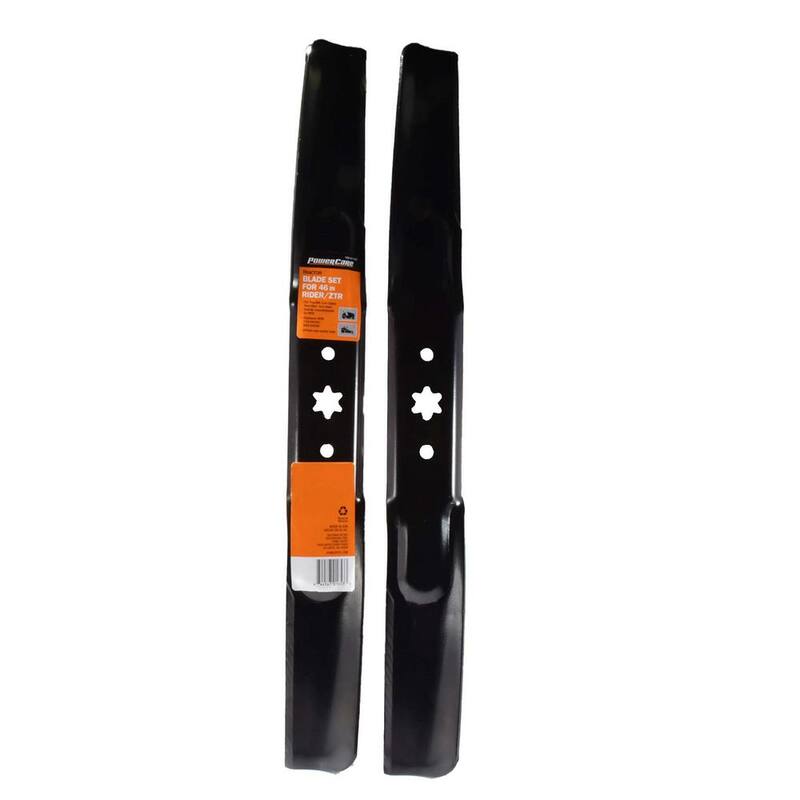 Powercare 46 in. 2-Blade Set for Many Cut MTD, Cub Cadet, Troy-Bilt, Craftsman Mowers Replaces OEM #'s 942-04290,742-04290 - PCR1559