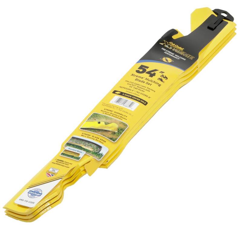 Cub Cadet Original Equipment Xtreme 3-in-1 Blade Set for Select 54 in. Mowers with S-Shape Center, OE# 742P05086-X, 742-05086-X - 490-110-C205