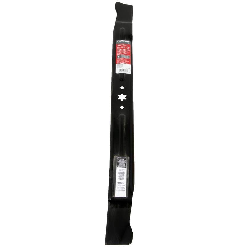 Troy-Bilt Original Equipment 3-in-1 Blade for Select 30 in. Riding Lawn Mowers with 6-Point Star OE# 942-04385,742-04385 - 490-110-Y135