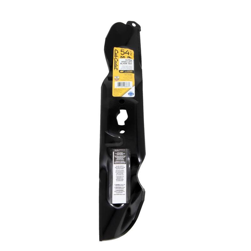Cub Cadet Original Equipment High Lift Blade Set for Select 54 in. Riding Lawn Mowers with S-Shape Center OE# 742-05086, 742P05086 - 490-110-C194