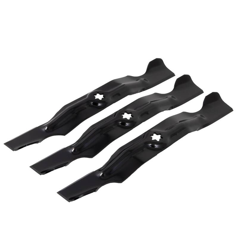 Cub Cadet Original Equipment High Lift Blade Set for Select 50 in. Riding Lawn Mowers with 6-Point Star OE# 942-04053C, 742-04053C - 490-110-C123